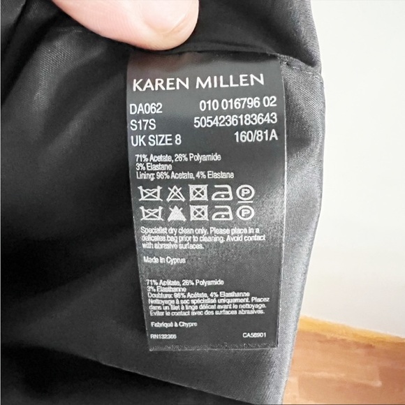 Karen Millen floral tropical knee length dress, sz 4 - Picture 6 of 7